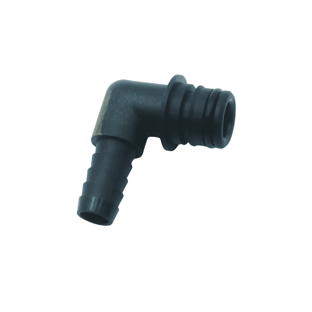 Portek 1/2″ (19mm) Hose Tail Elbow Quad Port PK088/020