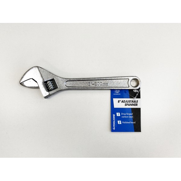 Toolzone 8″ Standard Adjustable Wrench