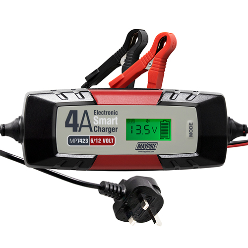 Maypole 4A Electronic Smart Charger 6/12V MP7423