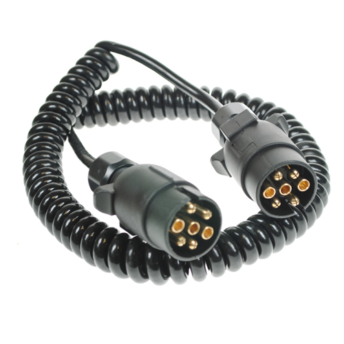 Maypole Trailer 7 Pin Curly Connecting Lead/ Suzi 3M MP5884