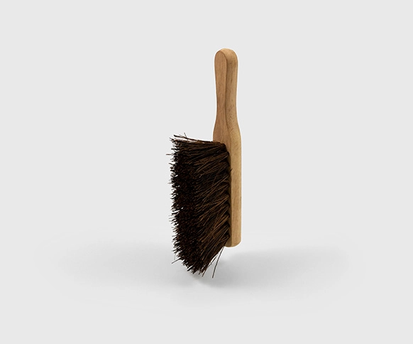 Hillbrush 10″ Wooden Hand Brush Stiff Medium Fill Bristles Bassine VR16