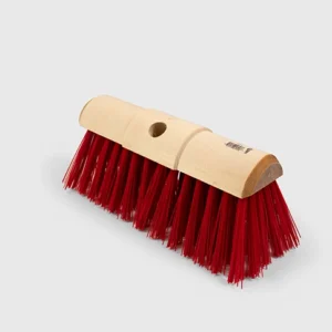 Hillbrush 13" Wooden Yard Brush Stiff PVC Bristles P17