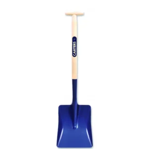 Carter 28" Wooden T-Grip Blue Steel Square Mouth Shovel 040SET