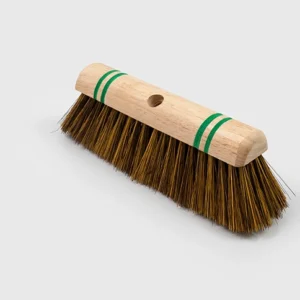 Hillbrush 12" Wooden Green Stripes Dust Brush Soft Bristles 3P