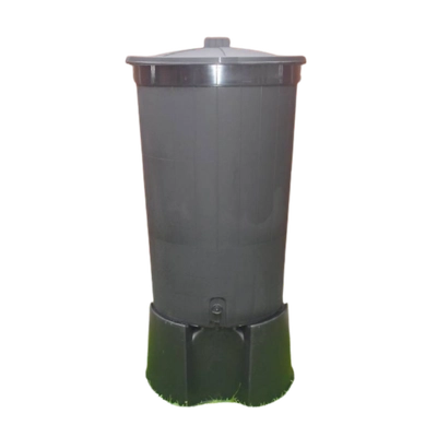 200L Waterbutt with Tap and Stand Black